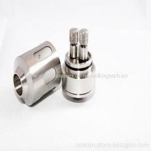 Electronic Cigarette Vortex Atomizer with Stainless Steel and Pyrex Materials